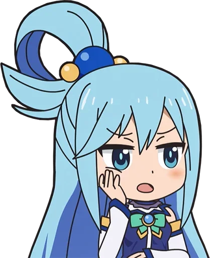 Стикер из набора Isekai Quartet - @Otakuzdream для Телеграм: Статические 😒
