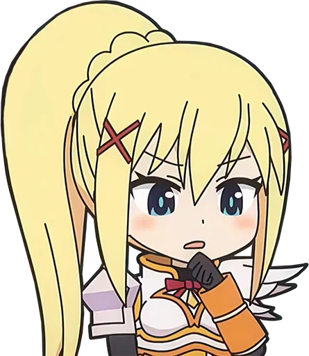 Стикер из набора Isekai Quartet - @Otakuzdream для Телеграм: Статические 🤔