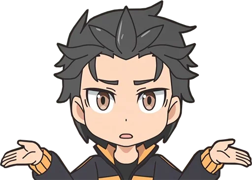 Стикер из набора Isekai Quartet - @Otakuzdream для Телеграм: Статические 🤷♂️