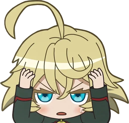 Стикер из набора Isekai Quartet - @Otakuzdream для Телеграм: Статические 🤨