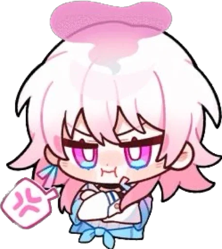 Стикер из набора Honkai:SR by @imweakk :: @fStikBot для Телеграм: Статические 😡