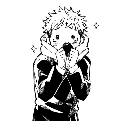 Стикер из набора Yuji Itadori | @Toji_sama для Телеграм: Статические ⚫️