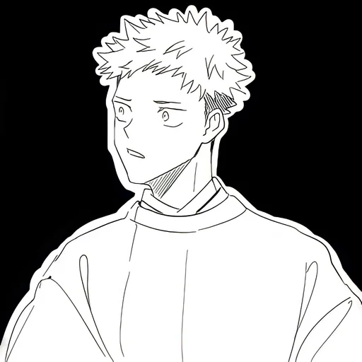 Стикер из набора Yuji Itadori | @Toji_sama для Телеграм: Статические ⚫️