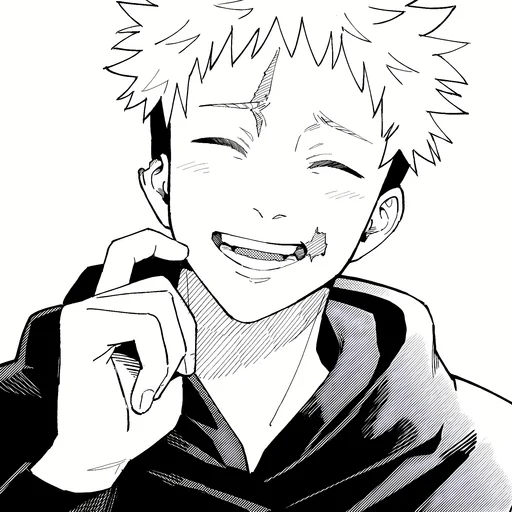 Стикер из набора Yuji Itadori | @Toji_sama для Телеграм: Статические ⚫️