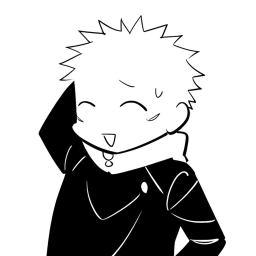 Стикер из набора Yuji Itadori | @Toji_sama для Телеграм: Статические ⚫️