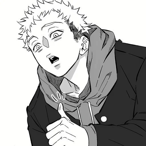 Стикер из набора Yuji Itadori | @Toji_sama для Телеграм: Статические ⚫️
