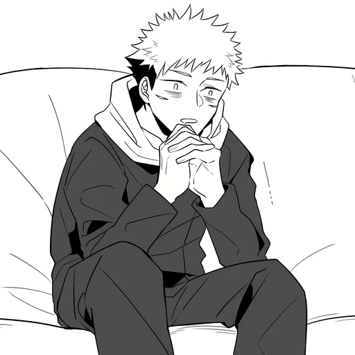 Стикер из набора Yuji Itadori | @Toji_sama для Телеграм: Статические ⚫️