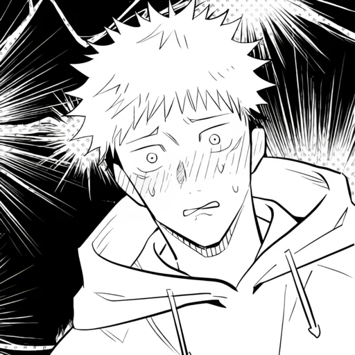 Стикер из набора Yuji Itadori | @Toji_sama для Телеграм: Статические ⚫️