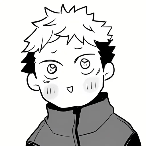 Стикер из набора Yuji Itadori | @Toji_sama для Телеграм: Статические ⚫️