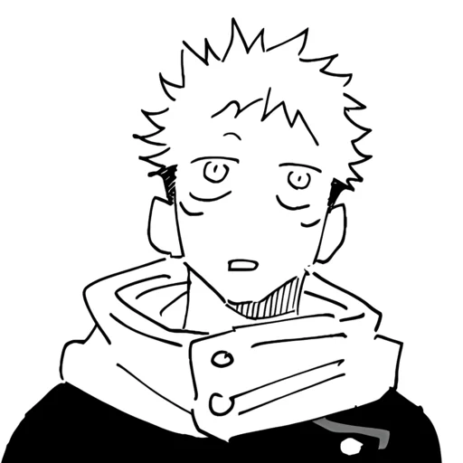 Стикер из набора Yuji Itadori | @Toji_sama для Телеграм: Статические ⚫️