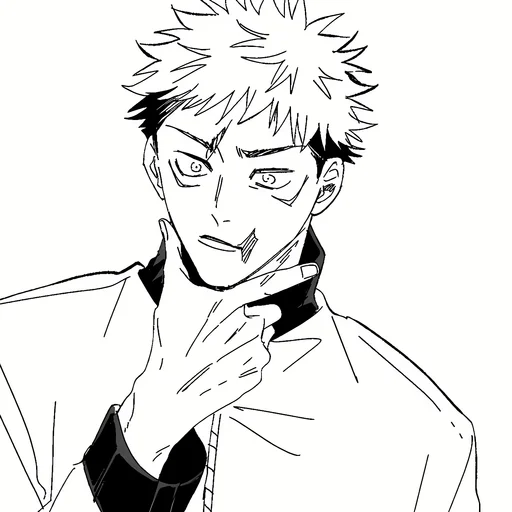 Стикер из набора Yuji Itadori | @Toji_sama для Телеграм: Статические ⚫️