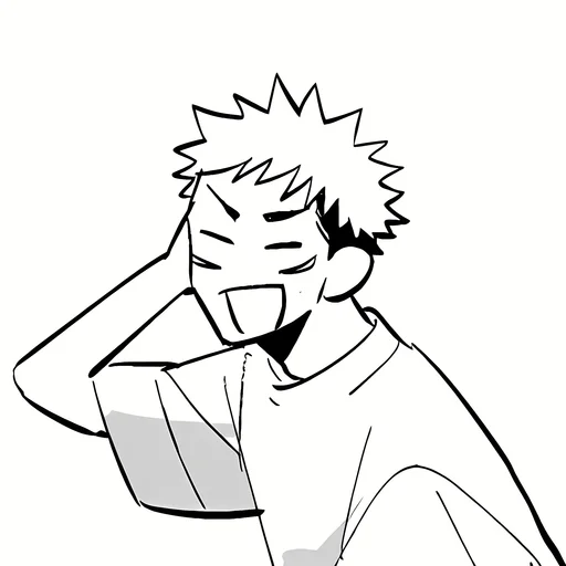 Стикер из набора Yuji Itadori | @Toji_sama для Телеграм: Статические ⚫️