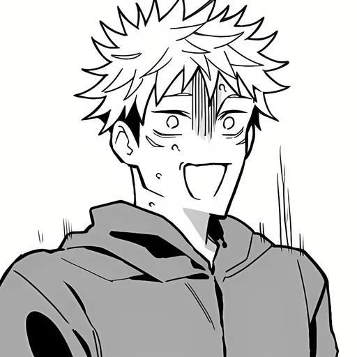 Стикер из набора Yuji Itadori | @Toji_sama для Телеграм: Статические ⚫️