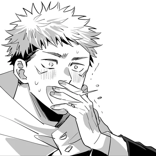 Стикер из набора Yuji Itadori | @Toji_sama для Телеграм: Статические ⚫️