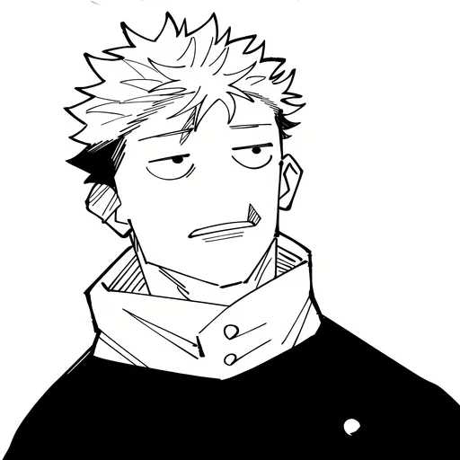 Стикер из набора Yuji Itadori | @Toji_sama для Телеграм: Статические ⚫️