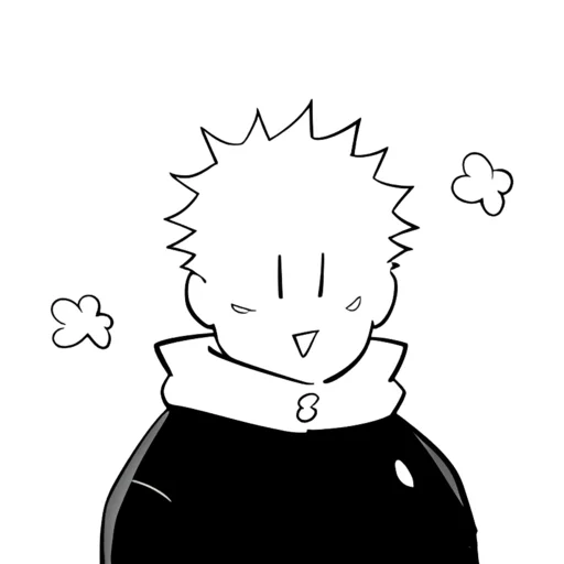 Стикер из набора Yuji Itadori | @Toji_sama для Телеграм: Статические ⚫️