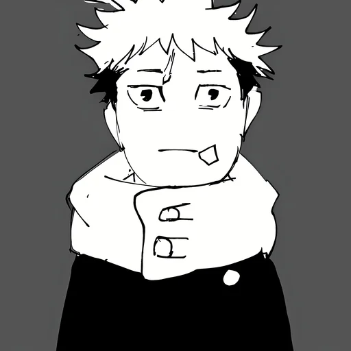 Стикер из набора Yuji Itadori | @Toji_sama для Телеграм: Статические ⚫️