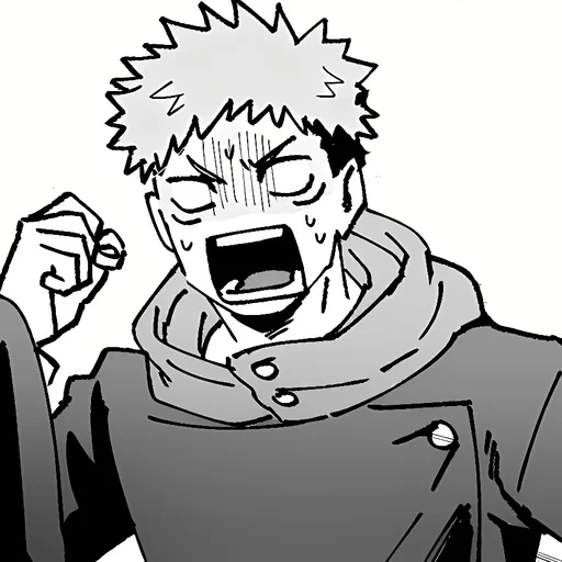 Стикер из набора Yuji Itadori | @Toji_sama для Телеграм: Статические ⚫️