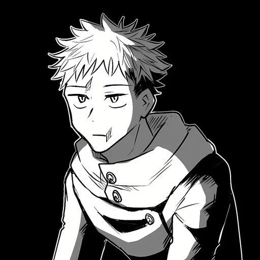 Стикер из набора Yuji Itadori | @Toji_sama для Телеграм: Статические ⚫️