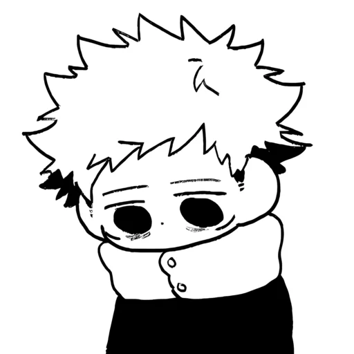 Стикер из набора Yuji Itadori | @Toji_sama для Телеграм: Статические ⚫️