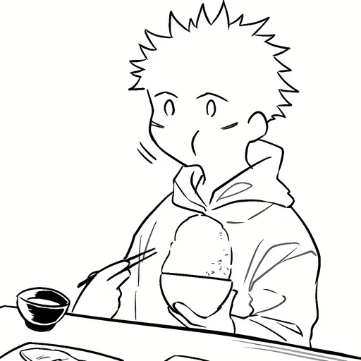 Стикер из набора Yuji Itadori | @Toji_sama для Телеграм: Статические ⚫️