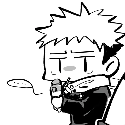 Стикер из набора Yuji Itadori | @Toji_sama для Телеграм: Статические ⚫️