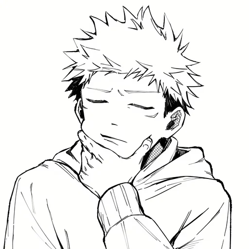 Стикер из набора Yuji Itadori | @Toji_sama для Телеграм: Статические ⚫️