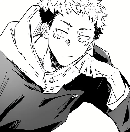 Стикер из набора Yuji Itadori | @Toji_sama для Телеграм: Статические ⚫️