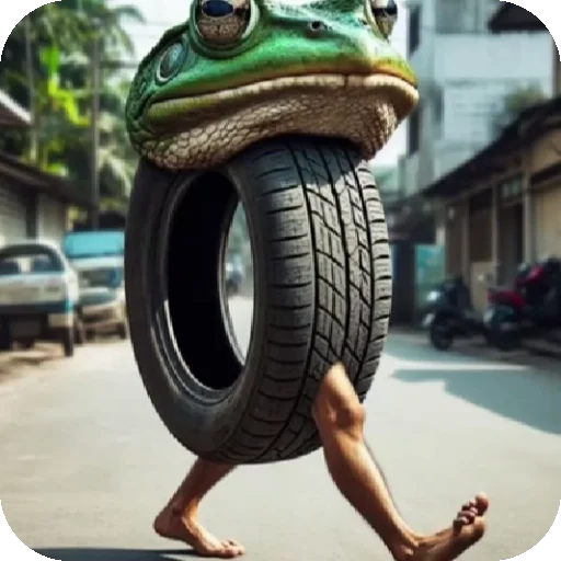 Стикер из набора Italian animals для Телеграм: Статические 🐸