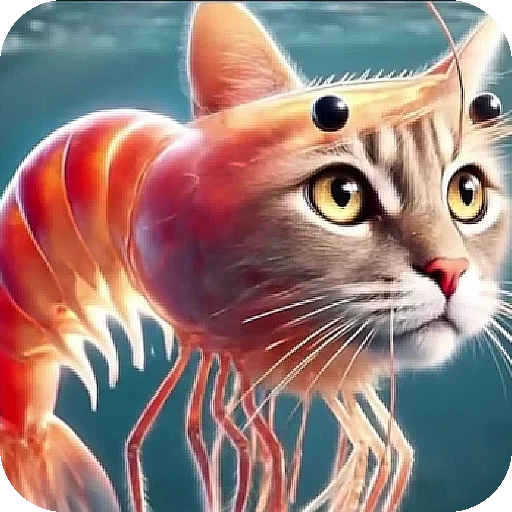 Стикер из набора Italian animals для Телеграм: Статические 🦐