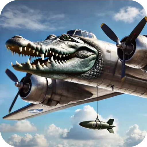 Стикер из набора Italian brainrot animals pack для Телеграм: Статические 🐊
