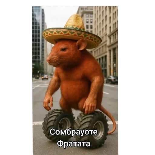 Стикер из набора Новые Итальянские мемы для Телеграм: Статические 🎩