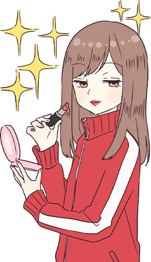 Стикер из набора Jersey Chan BIG Pt.1 @jp_stickers для Телеграм: Статические 😏