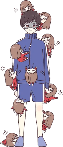 Стикер из набора Jersey Chan BIG Pt.1 @jp_stickers для Телеграм: Статические 😡