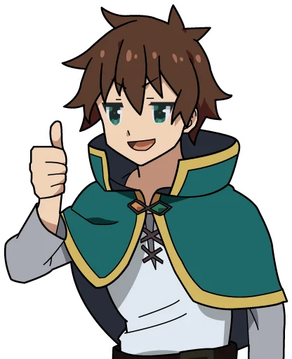 Стикер из набора KonoSuba by @mr_1wqee для Телеграм: Статические 👍