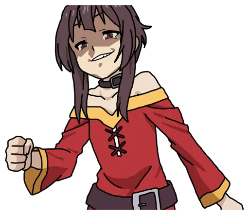 Стикер из набора KonoSuba by @mr_1wqee для Телеграм: Статические 😏