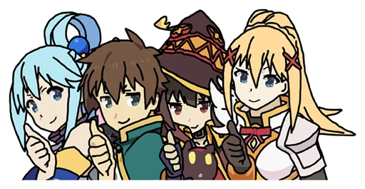 Стикер из набора KonoSuba by @mr_1wqee для Телеграм: Статические 🤟