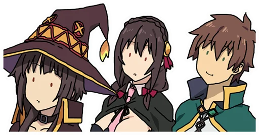 Стикер из набора KonoSuba by @mr_1wqee для Телеграм: Статические 😐