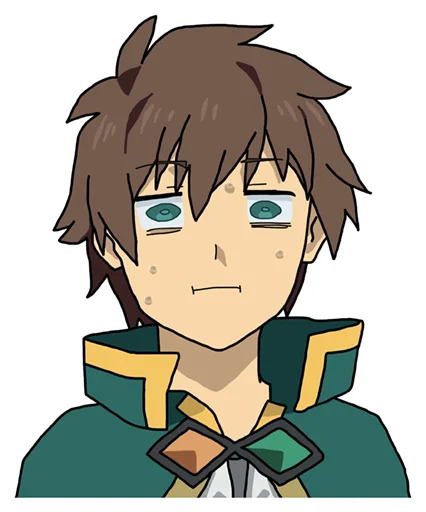 Стикер из набора KonoSuba by @mr_1wqee для Телеграм: Статические 😱