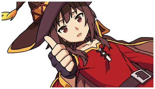 Стикер из набора KonoSuba by @mr_1wqee для Телеграм: Статические 👍