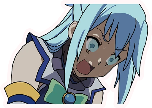 Стикер из набора KonoSuba by @mr_1wqee для Телеграм: Статические 😰