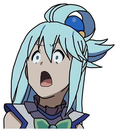 Стикер из набора KonoSuba by @mr_1wqee для Телеграм: Статические 😳