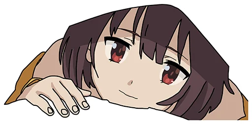 Стикер из набора KonoSuba by @mr_1wqee для Телеграм: Статические 😘