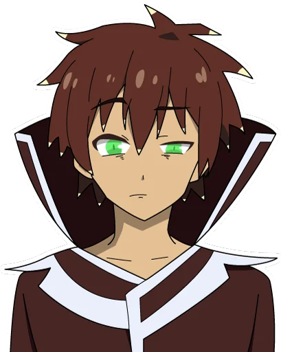 Стикер из набора KonoSuba by @mr_1wqee для Телеграм: Статические 🤨