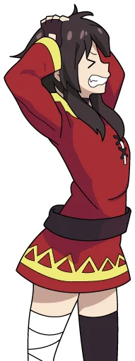 Стикер из набора KonoSuba by @mr_1wqee для Телеграм: Статические 😣
