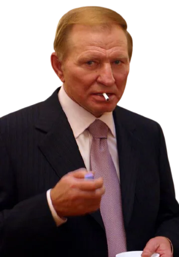 Стикер из набора БЕЗСЛАВNI КУЧМІSSTИ для Телеграм: Статические 🚬