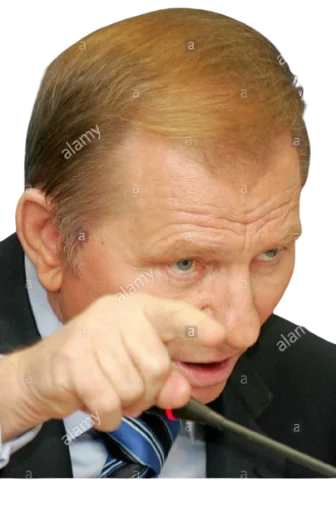 Стикер из набора БЕЗСЛАВNI КУЧМІSSTИ для Телеграм: Статические 😠