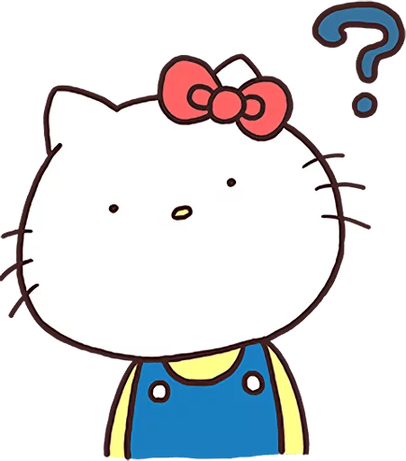 Стикер из набора Hello Kitty × Usamaru :: @line_stickers для Телеграм: Статические 🧐