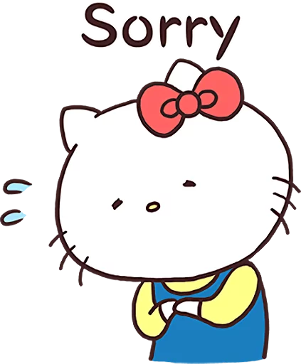 Стикер из набора Hello Kitty × Usamaru :: @line_stickers для Телеграм: Статические 🙏