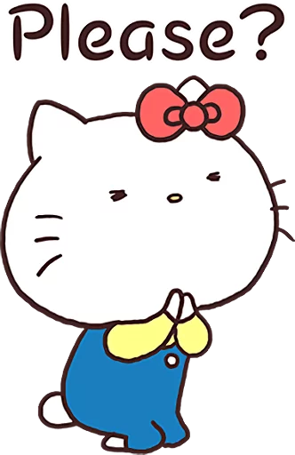 Стикер из набора Hello Kitty × Usamaru :: @line_stickers для Телеграм: Статические 🙏